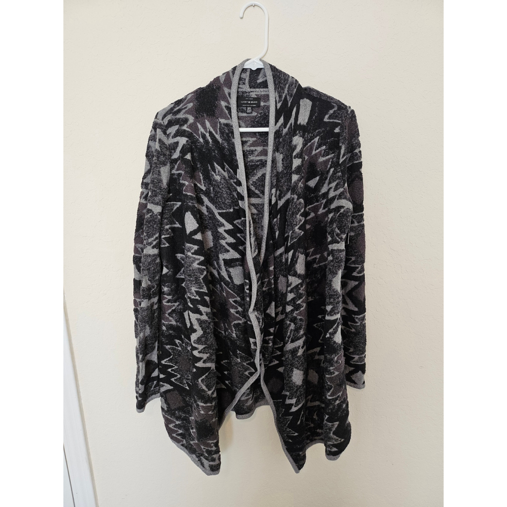 Women's Lucky Brand Cardigan, Size M/M, Gray